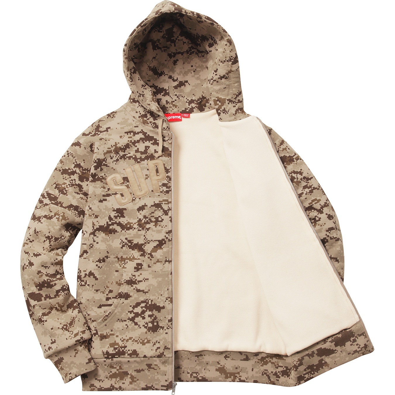 Arc Logo Thermal Zip Up Sweatshirt view 10